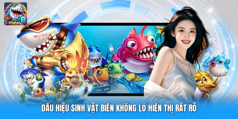 Dấu hiệu sinh vật biển khổng lồ hiển thị rất rõ