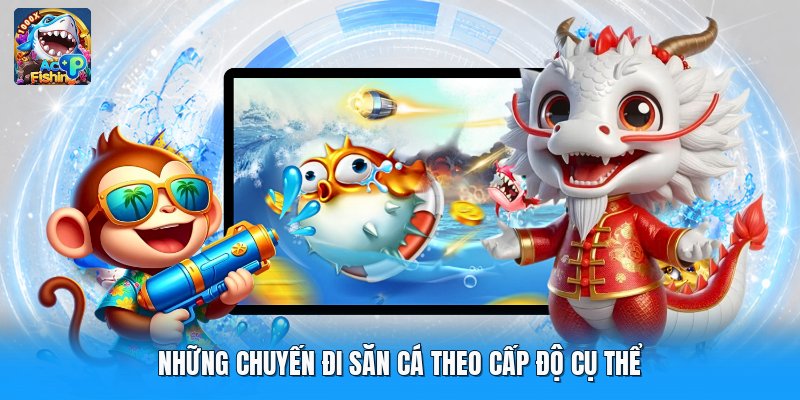 Những chuyến đi săn cá theo cấp độ cụ thể